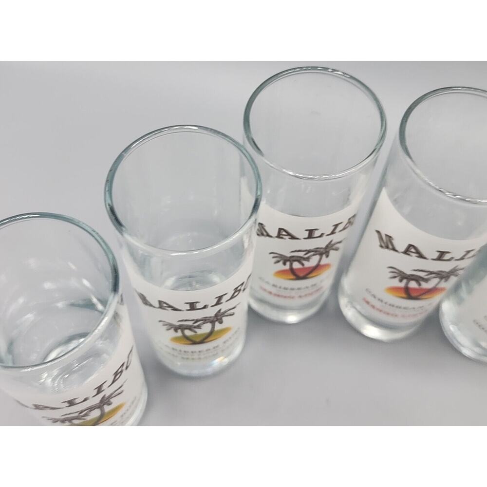 Malibu Rum 2oz Shot Glasses Lot of 10 Coconut Mango Pineapple Passion Fruit Etc. - Picture 5 of 10